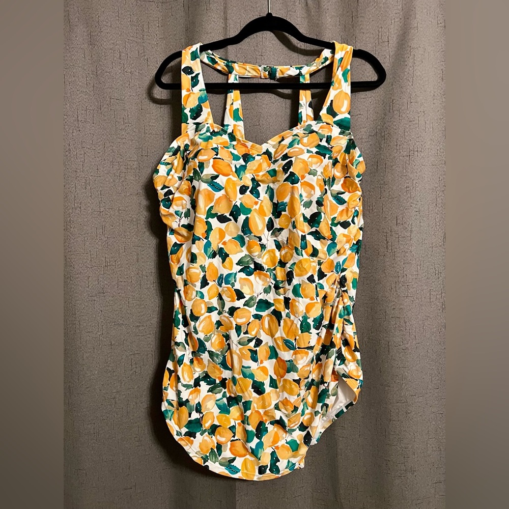 NWT Meet.Curve Sarong Front One Piece Swimsuit 4XL